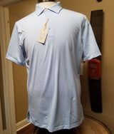 Polo - Peter Millar - Light Blue Striped - Jefferson's Logo