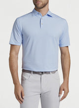 Polo - Peter Millar - Light Blue Striped - Jefferson's Logo