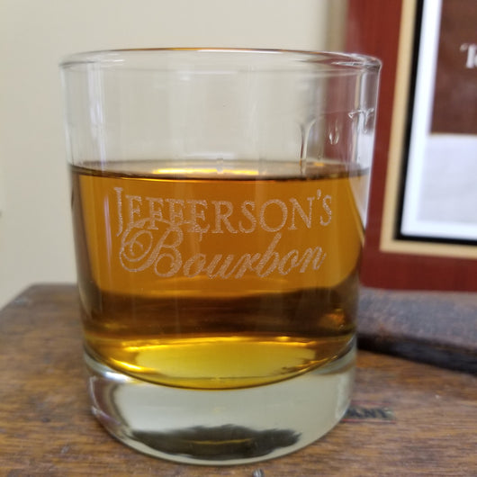 Glass - 10.25 oz Jefferson's Rocks -  New