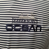Polo - Peter Millar - Navy Striped - Ocean Logo